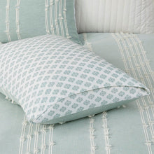 Load image into Gallery viewer, Olliix Kara 100% Cotton Jacquard Duvet Cover Set By INK+IVY II12-1107
