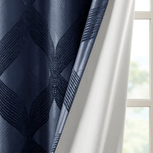 Load image into Gallery viewer, Bentley Ogee Knitted Jacquard Total Blackout Panel SS40-0145 By Olliix
