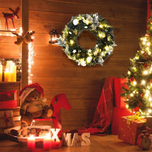 Load image into Gallery viewer, Battery Operated Xmas Wreath with 30 LED Lights
