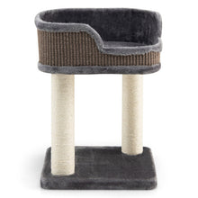 Load image into Gallery viewer, Multi-Level Cat Climbing Tree with Scratching Posts and Large Plush Perch-Gray
