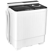 Load image into Gallery viewer, 26 Pound Portable Semi-automatic Washing Machine with Built-in Drain Pump-Gray
