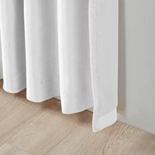 Load image into Gallery viewer, Madison Park Emilia 100% Polyester Solid Faux Silk Twisted Tab Blackout Panel MP40-6366 By Olliix
