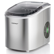 Load image into Gallery viewer, Countertop Automatic Ice Maker Machine  27Lbs/24 Hrs with Scoop and Basket-Silver
