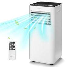Load image into Gallery viewer, 10000 BTU Portable Air Conditioner with Fan Dehumidifier Sleep Mode-White
