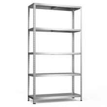 Load image into Gallery viewer, 5-Tier Metal Utility Storage Rack for Free Combination-Silver
