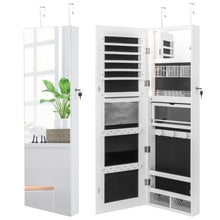 Load image into Gallery viewer, Wall Mounted Jewelry Cabinet with Full-Length Mirror-White
