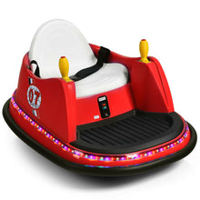 Load image into Gallery viewer, 6V Kids Ride On Bumper Car 360-Degree Spin Race Toy with Remote Control-Red
