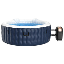 Load image into Gallery viewer, 4 Person Inflatable Hot Tub Spa with 108 Massage Bubble Jets-Blue
