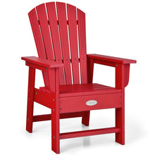 Load image into Gallery viewer, Patio Kids&#39; Adirondack Chair with Ergonomic Backrest-Red
