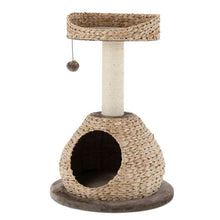 Load image into Gallery viewer, 28 Inches Hand-Made Cat Tree Tower with Jump Platform-Coffee
