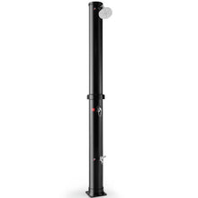 Load image into Gallery viewer, 7.2 Feet Solar-Heated Outdoor Shower with Free-Rotating Shower Head-Black
