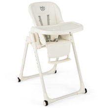 Load image into Gallery viewer, 4-in-1 Baby High Chair with 6 Adjustable Heights-Beige
