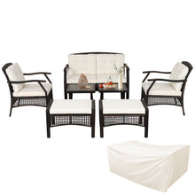 Load image into Gallery viewer, 7 Pieces Outdoor Patio Furniture Set with Waterproof Cover
