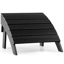 Load image into Gallery viewer, Adirondack Folding Ottoman with All Weather HDPE-Black
