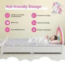 Load image into Gallery viewer, Children Twin Size Upholstered  Platform Single Bed
