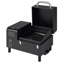 Load image into Gallery viewer, Portable Pellet Grill and Smoker Tabletop with Temperature Probe-Black
