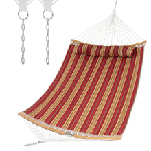 Load image into Gallery viewer, Outdoor Hammock with Detachable Pillow-Red
