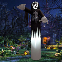 Load image into Gallery viewer, 12 Feet Inflatable Halloween Skeleton Decoration with LED Lights
