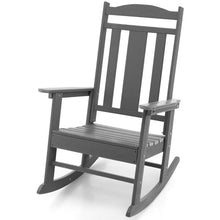 Load image into Gallery viewer, All-Weather HDPE Patio Rocking Chair for Garden-Gray
