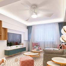 Load image into Gallery viewer, 52 Inch Reversible Ceiling Fan with Light-White
