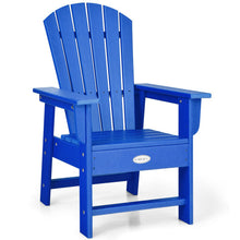 Load image into Gallery viewer, Patio Kids&#39; Adirondack Chair with Ergonomic Backrest-Blue

