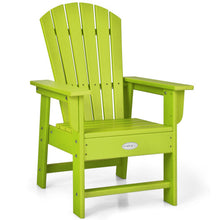 Load image into Gallery viewer, Patio Kids&#39; Adirondack Chair with Ergonomic Backrest-Green
