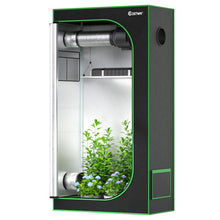 Load image into Gallery viewer, 36 x 20 x 63 Inch Indoor Grow Room with Observation Window-Black
