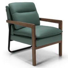 Load image into Gallery viewer, Single Sofa Chair with Extra-Thick Padded Backrest and Seat Cushion-Green
