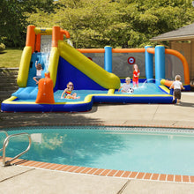 Load image into Gallery viewer, Giant Soccer-Themed Inflatable Water Slide with 735W Blower
