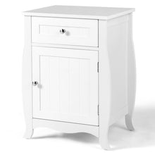Load image into Gallery viewer, Nightstand Bed Side End Table with Drawer Cabinet and Curved Legs
