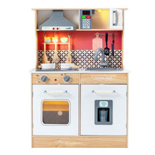 Load image into Gallery viewer, Multi-Functional Wooden Kids Kitchen Playset with Lights and Sounds
