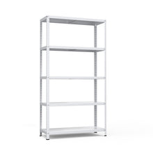 Load image into Gallery viewer, 5-Tier Metal Utility Storage Rack for Free Combination-White
