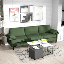 Load image into Gallery viewer, Large 3-Seat Sofa Sectional with Metal Legs for 3-4 people-Army Green
