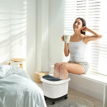 Load image into Gallery viewer, Foot Spa Bath Massager with 3-Angle Shower and Motorized Rollers-Gray
