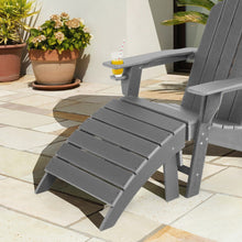 Load image into Gallery viewer, Adirondack Folding Ottoman with All Weather HDPE-Gray
