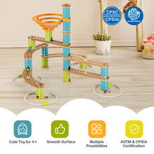 Load image into Gallery viewer, Bamboo Build Run Toy with Marbles for Kids Over 4
