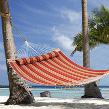 Load image into Gallery viewer, Outdoor Hammock with Detachable Pillow-Red
