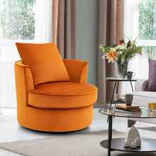 Load image into Gallery viewer, Modern 360° Swivel Barrel Chair with No Assembly Needed-Orange
