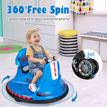 Load image into Gallery viewer, 6V Bumper Car for Kids Toddlers Electric Ride On Car Vehicle with 360° Spin-Blue
