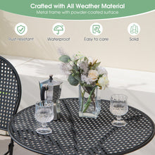 Load image into Gallery viewer, 3 Pieces Patio Bistro Set Outdoor Conversation Furniture Table and Folding Chair
