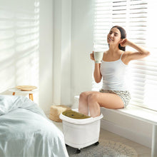 Load image into Gallery viewer, Foot Spa Bath Massager with 3-Angle Shower and Motorized Rollers-Coffee
