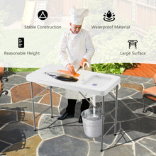 Load image into Gallery viewer, Folding Portable Fish Cleaning Cutting Table with Sink Faucet
