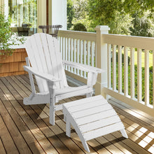 Load image into Gallery viewer, Adirondack Folding Ottoman with All Weather HDPE-White
