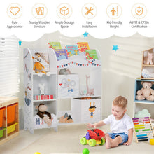Load image into Gallery viewer, Wooden Children Storage Cabinet with Storage Bins
