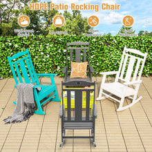 Load image into Gallery viewer, All-Weather HDPE Patio Rocking Chair for Garden-Gray
