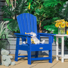 Load image into Gallery viewer, Patio Kids&#39; Adirondack Chair with Ergonomic Backrest-Blue
