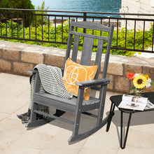Load image into Gallery viewer, All-Weather HDPE Patio Rocking Chair for Garden-Gray
