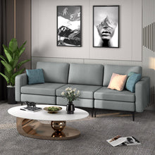 Load image into Gallery viewer, 1/2/3/4-Seat Convertible Sectional Sofa with Reversible Ottoman-3-Seat
