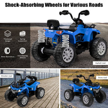 Load image into Gallery viewer, 12V Kids Ride On ATV 4 Wheeler with MP3 and Headlights-Blue
