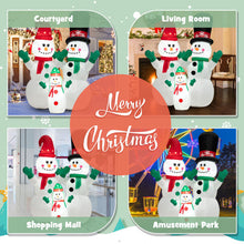 Load image into Gallery viewer, 6 Feet Inflatable Christmas Snowman Decoration with LED and Air Blower
